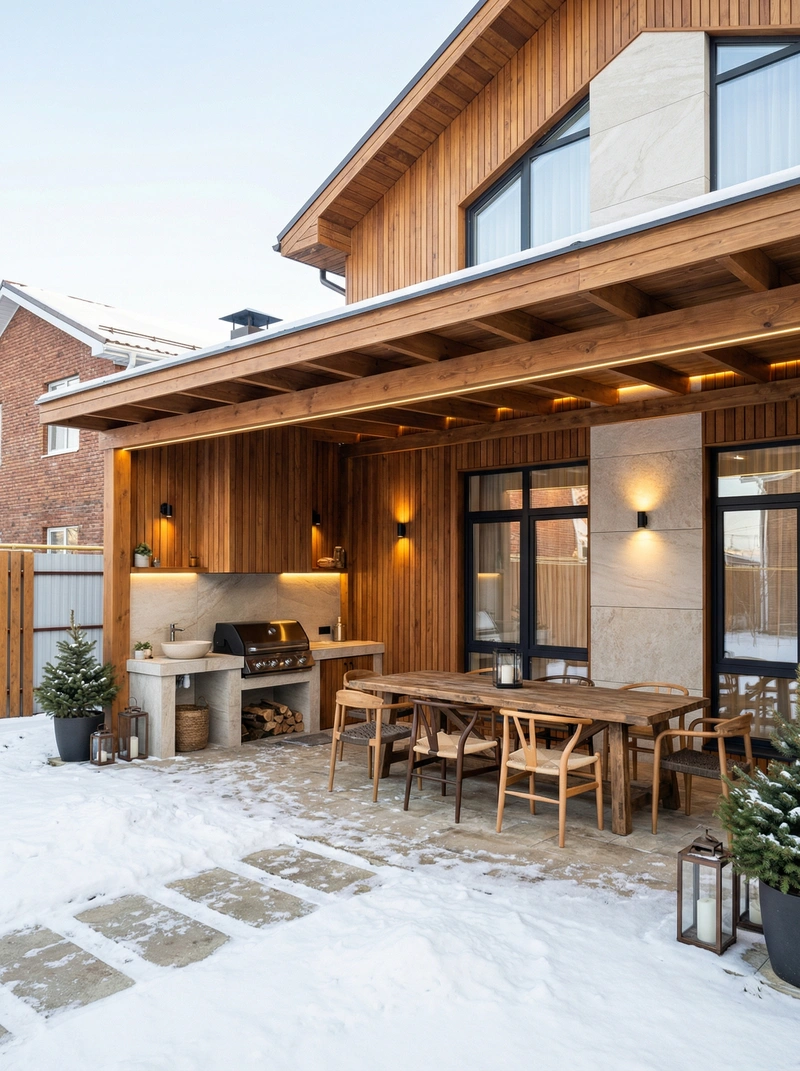 Дизайн интерьера в стиле Сканди — Фасад от нейросети RoomGPT