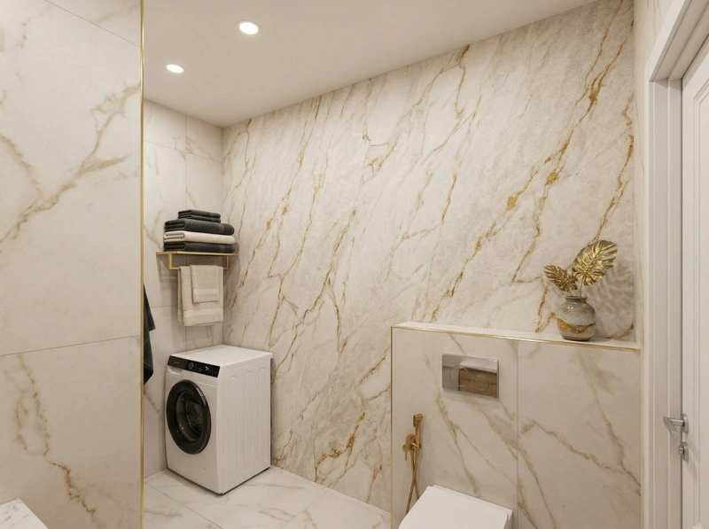 Дизайн ванной в стиле Минимализм — фото интерьера от нейросети RoomGPT