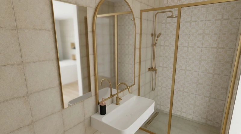 Дизайн ванной в стиле Без стиля — фото интерьера от нейросети RoomGPT