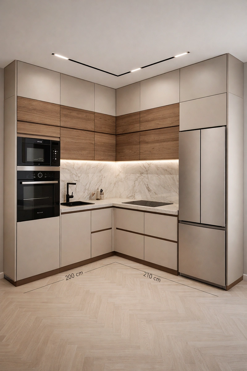 Дизайн кухни в стиле Минимализм — фото интерьера от нейросети RoomGPT