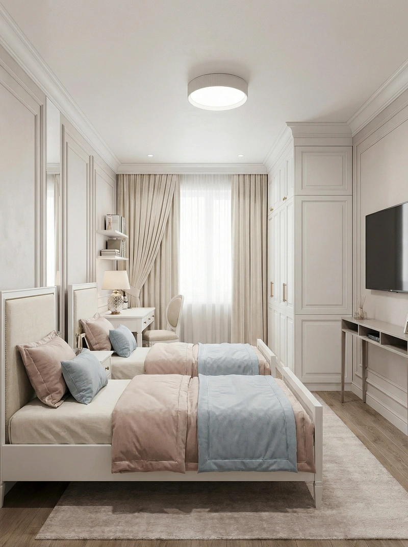 Дизайн интерьера в стиле Классика — Детская от нейросети RoomGPT