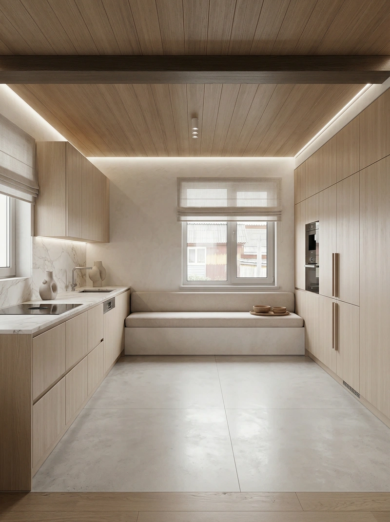 Дизайн кухни в стиле Минимализм — фото интерьера от нейросети RoomGPT