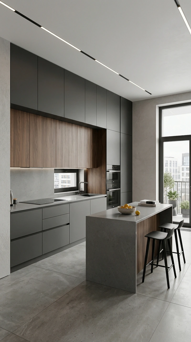 Дизайн кухни в стиле Минимализм — фото интерьера от нейросети RoomGPT