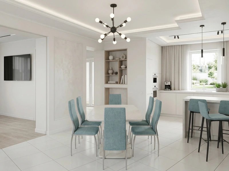 Дизайн интерьера в стиле Минимализм — Гостиная от нейросети RoomGPT