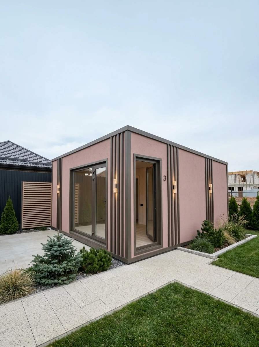 Дизайн фасада в стиле Сканди — фото от нейросети RoomGPT