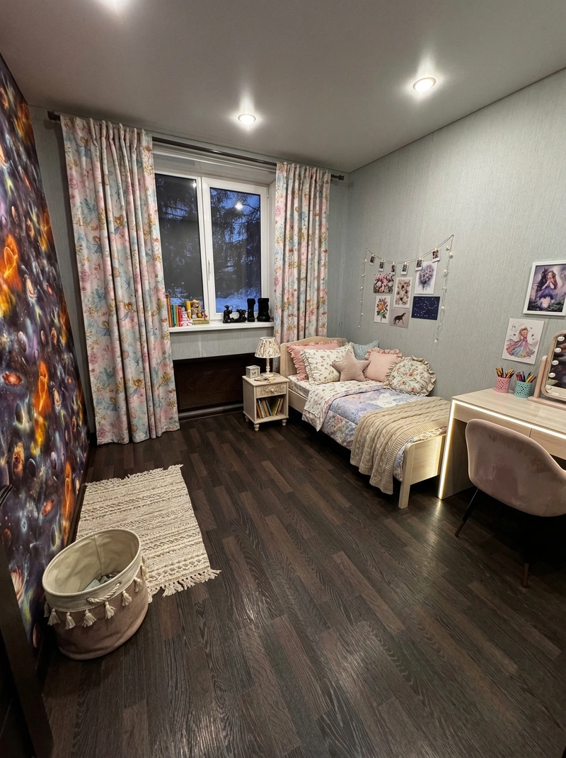 Дизайн детской в стиле Без стиля — фото интерьера от нейросети RoomGPT