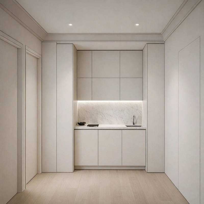 Дизайн кухни в стиле Минимализм — фото интерьера от нейросети RoomGPT