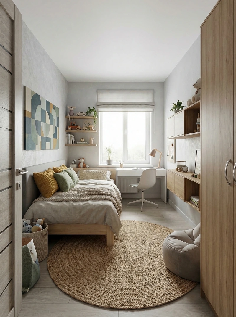 Дизайн интерьера в стиле Минимализм — Гостиная от нейросети RoomGPT