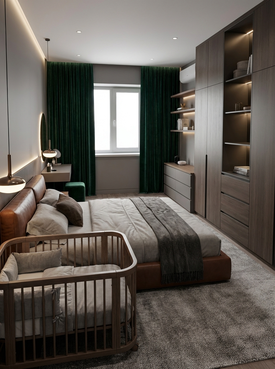 Дизайн спальни в стиле Минимализм — фото интерьера от нейросети RoomGPT