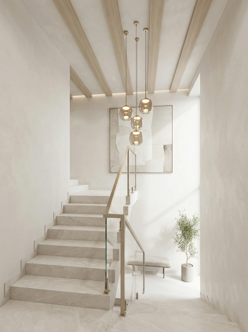 Дизайн интерьера в стиле Контемпорари — Гостиная от нейросети RoomGPT