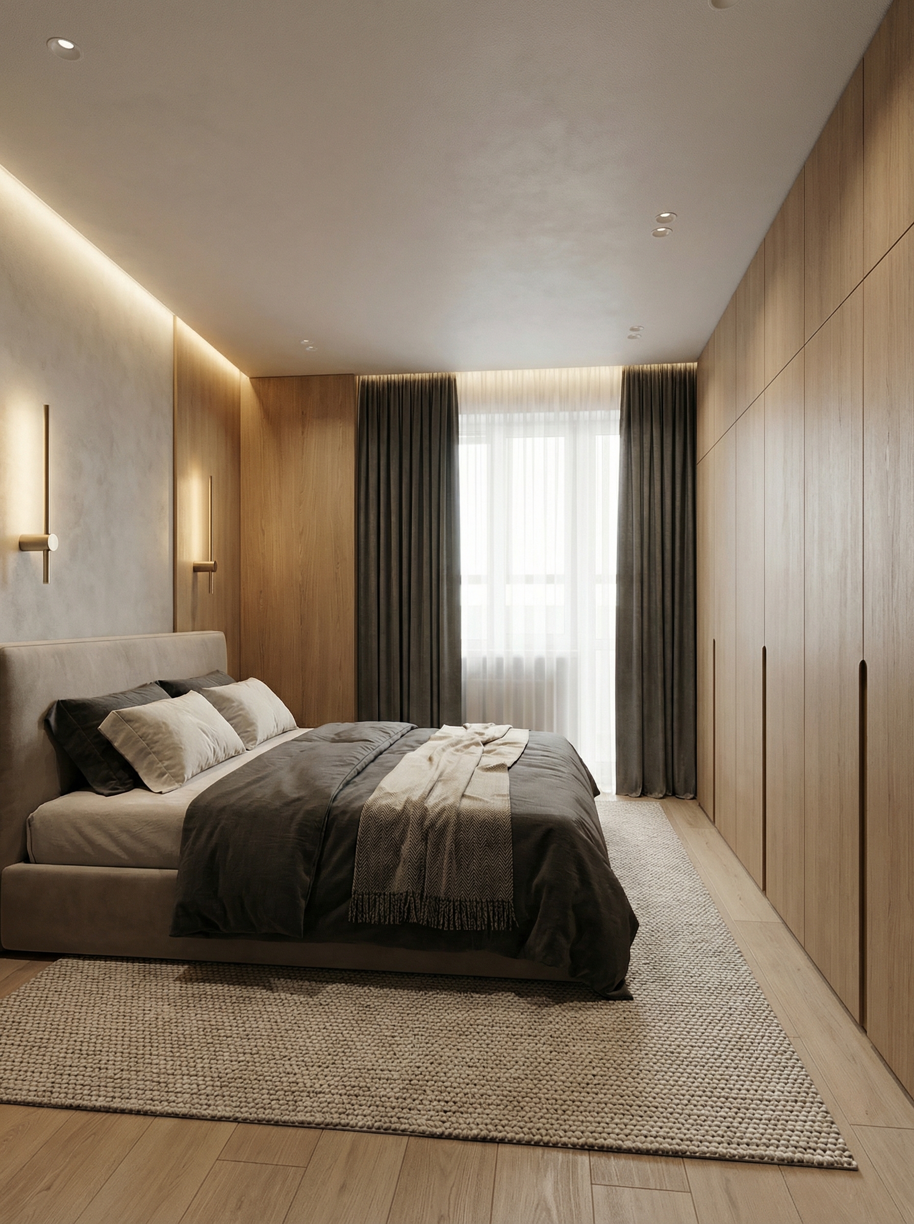 Дизайн спальни в стиле Минимализм — фото интерьера от нейросети RoomGPT