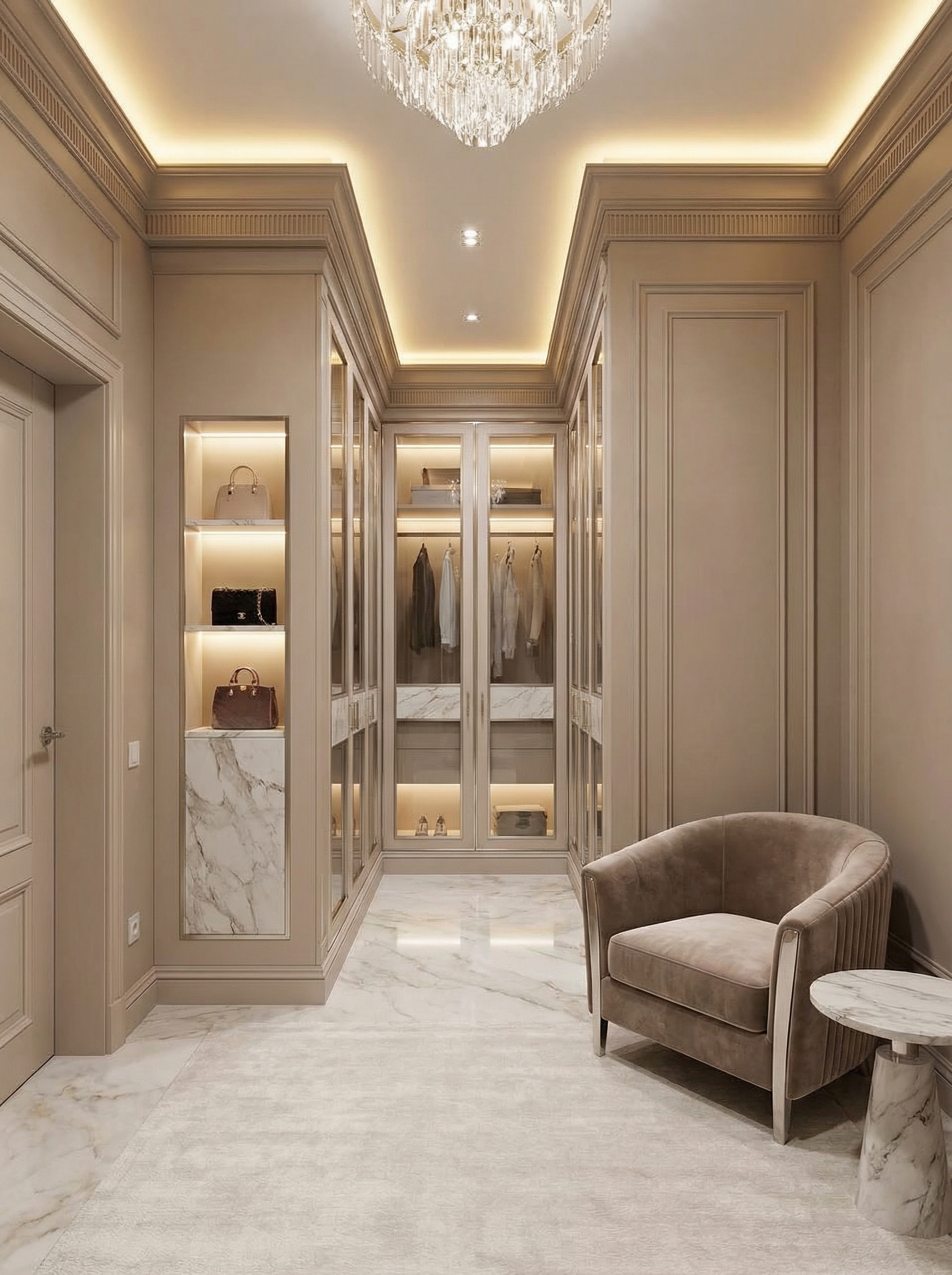 Дизайн гостиной в стиле Классика — фото интерьера от нейросети RoomGPT