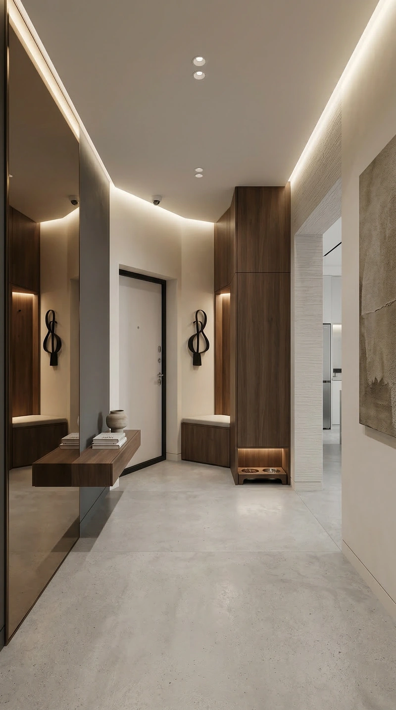 Дизайн интерьера в стиле Минимализм — Прихожая от нейросети RoomGPT