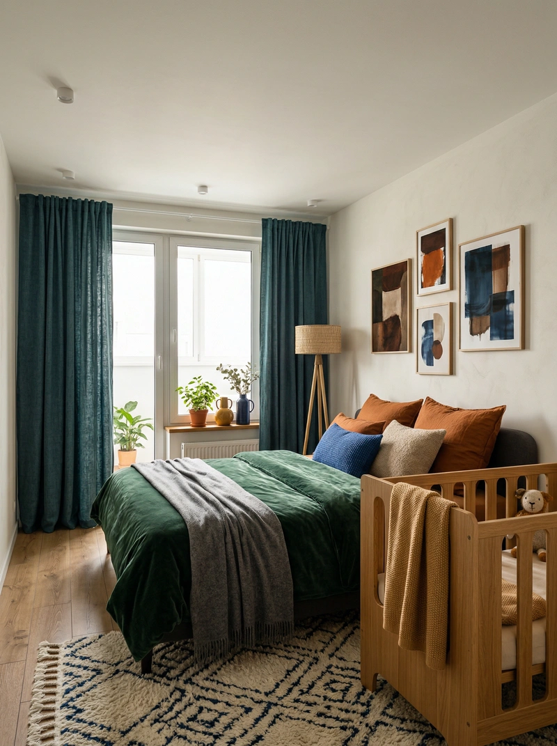 Дизайн интерьера в стиле Хюгге — Спальня от нейросети RoomGPT