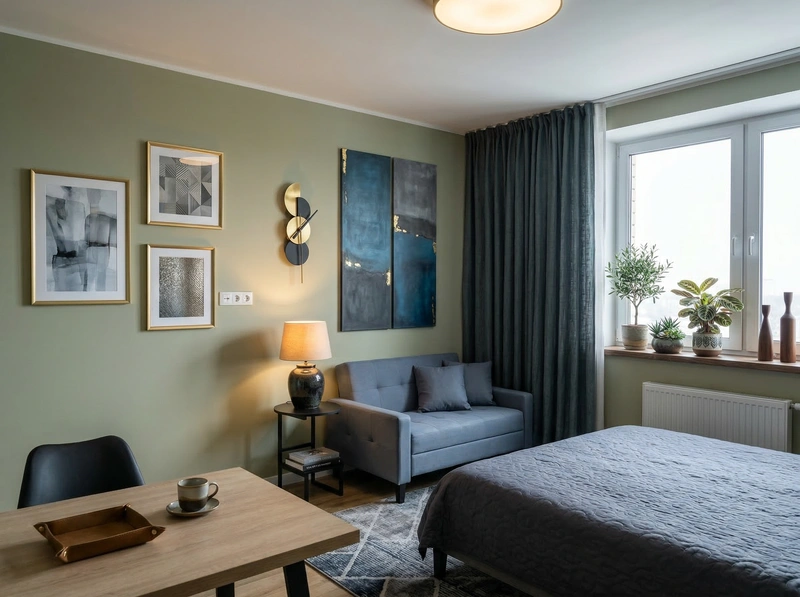 Дизайн гостиной в стиле Контемпорари — фото интерьера от нейросети RoomGPT