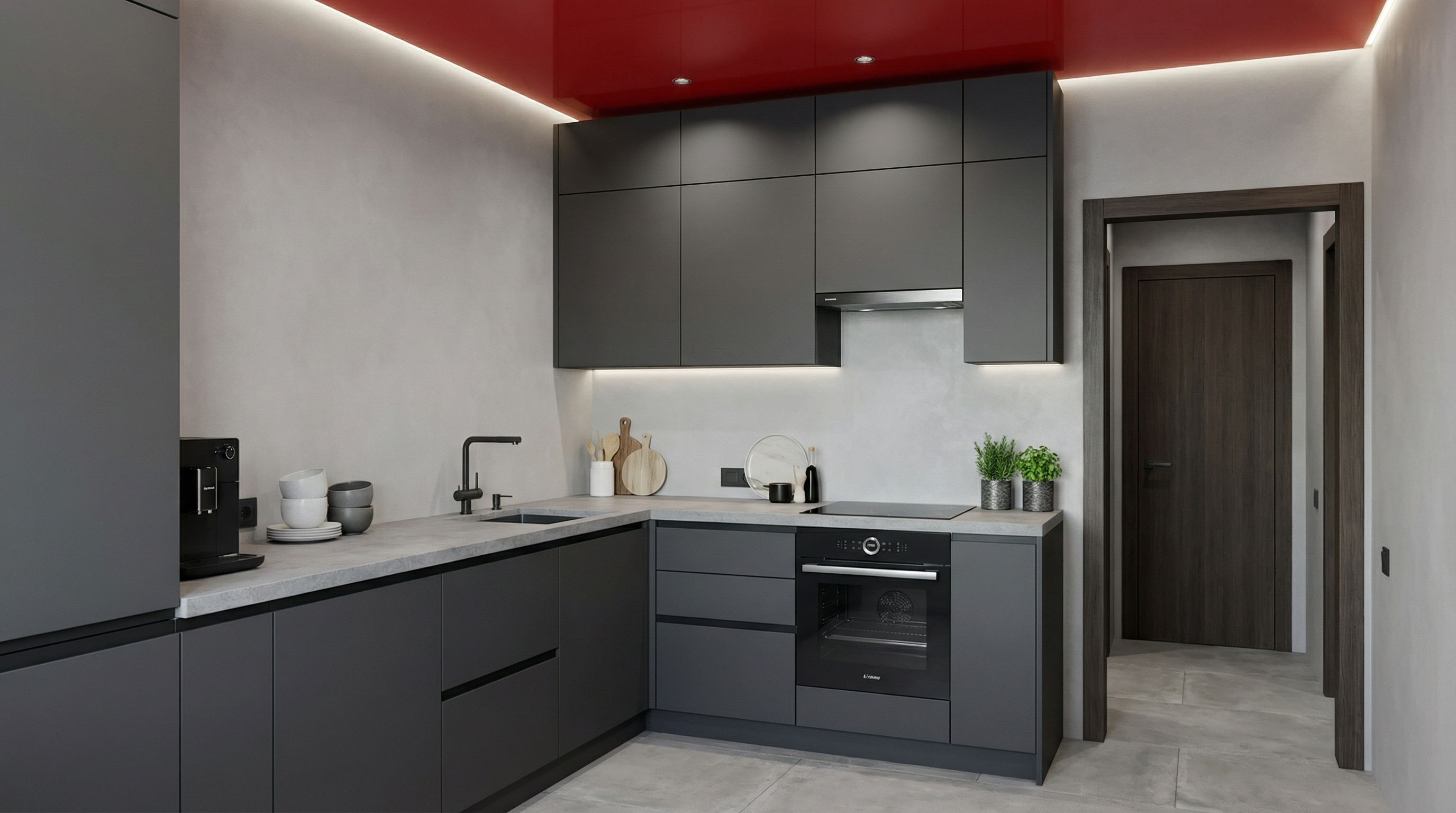 Дизайн кухни в стиле Минимализм — фото интерьера от нейросети RoomGPT