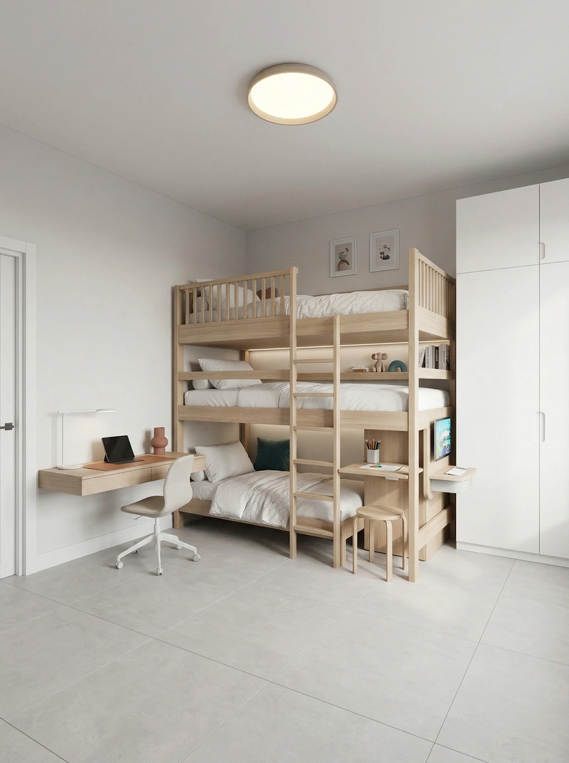 Дизайн детской в стиле Минимализм — фото интерьера от нейросети RoomGPT