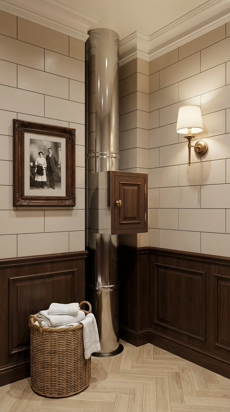 Дизайн интерьера в стиле Классика — Ванная от нейросети RoomGPT