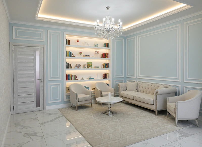 Дизайн детской в стиле Классика — фото интерьера от нейросети RoomGPT