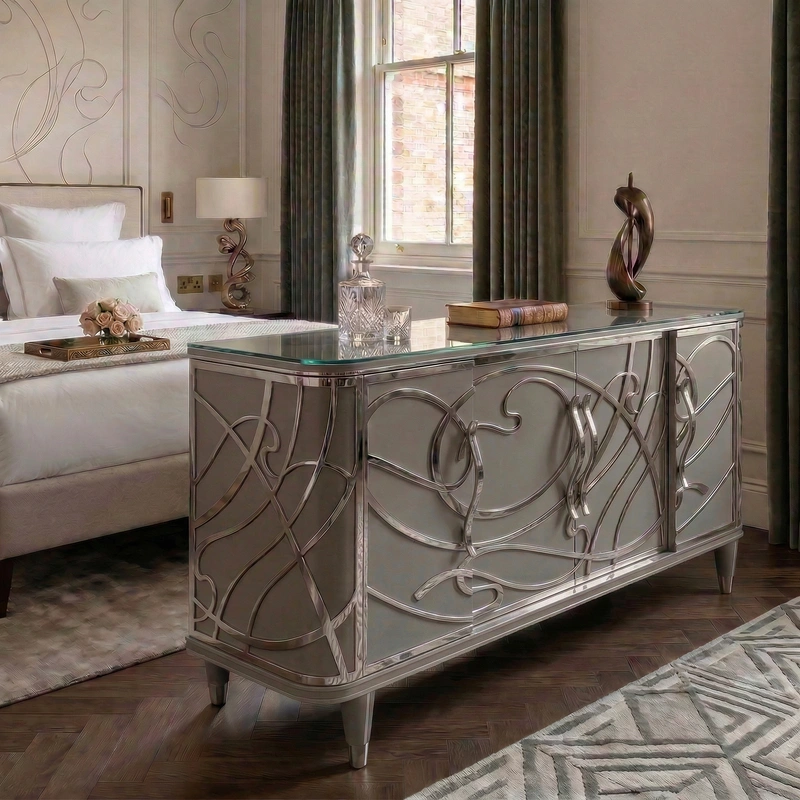 Дизайн спальни в стиле Классика — фото интерьера от нейросети RoomGPT