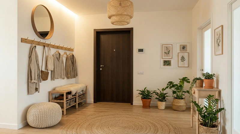 Дизайн интерьера в стиле Хюгге — Прихожая от нейросети RoomGPT