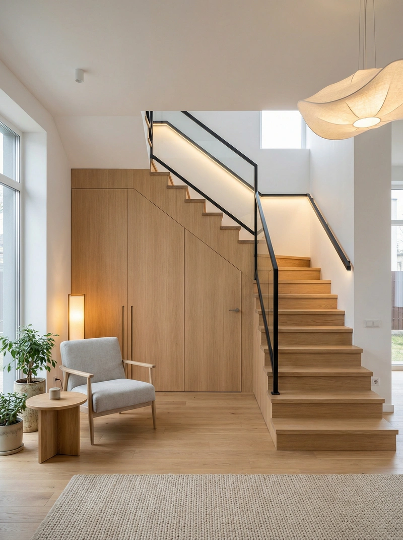 Дизайн интерьера в стиле Сканди — Гостиная от нейросети RoomGPT