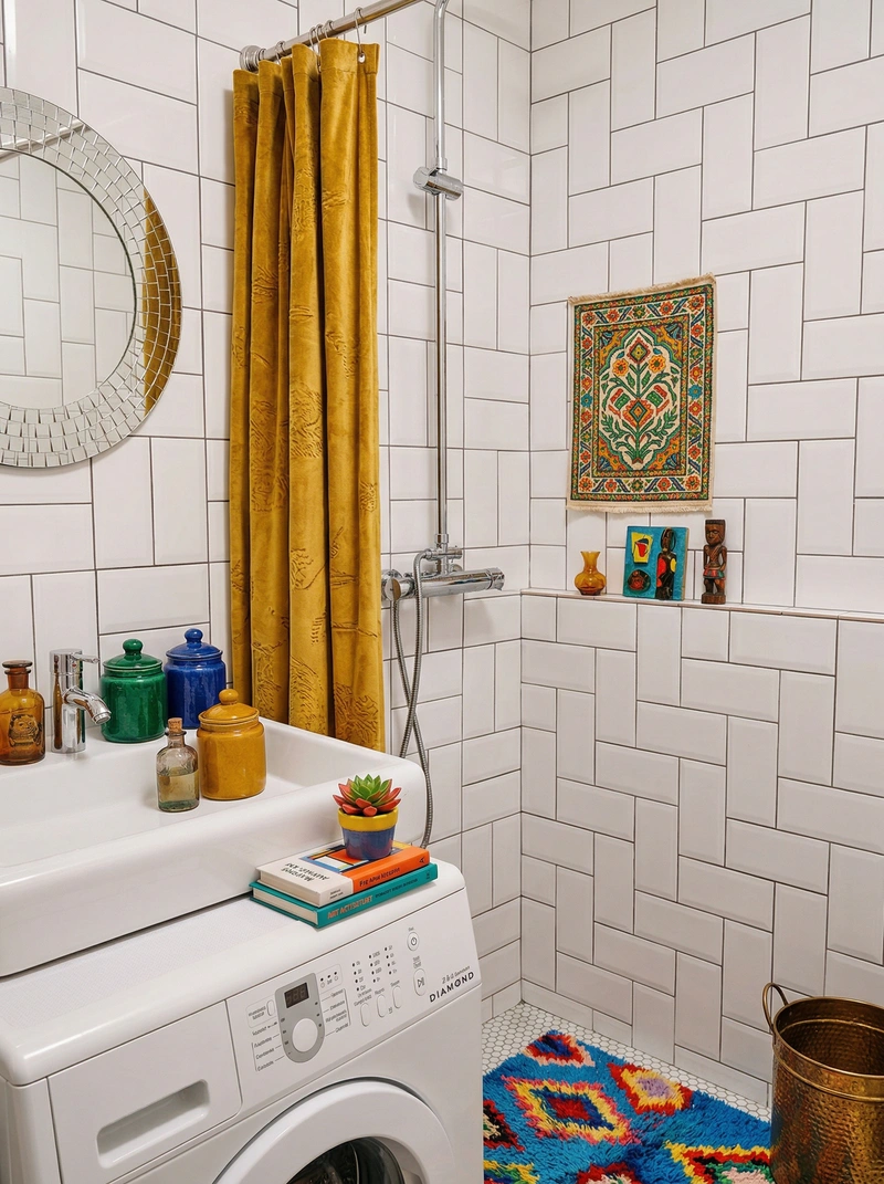 Дизайн интерьера в стиле Эклектика — Гостиная от нейросети RoomGPT