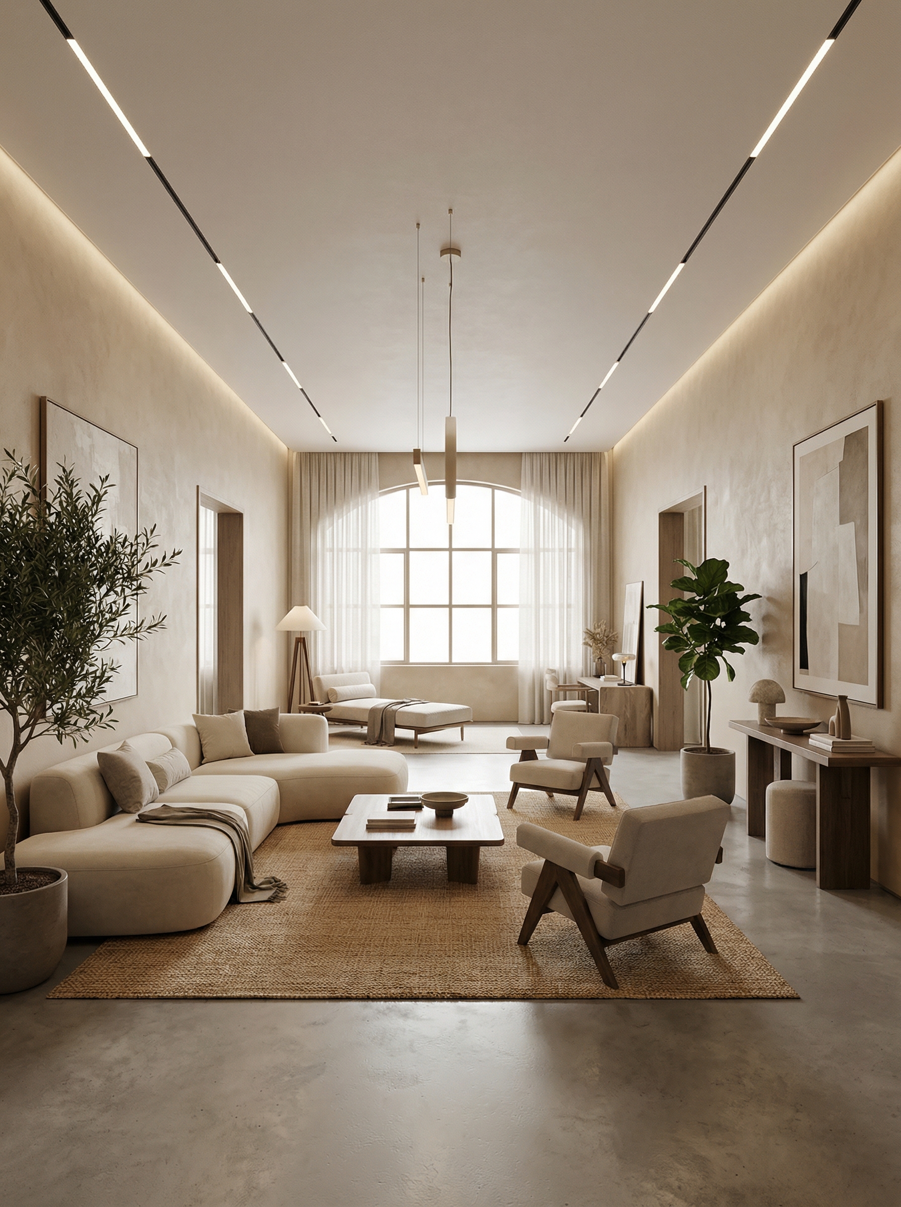 Дизайн гостиной в стиле Минимализм — фото интерьера от нейросети RoomGPT