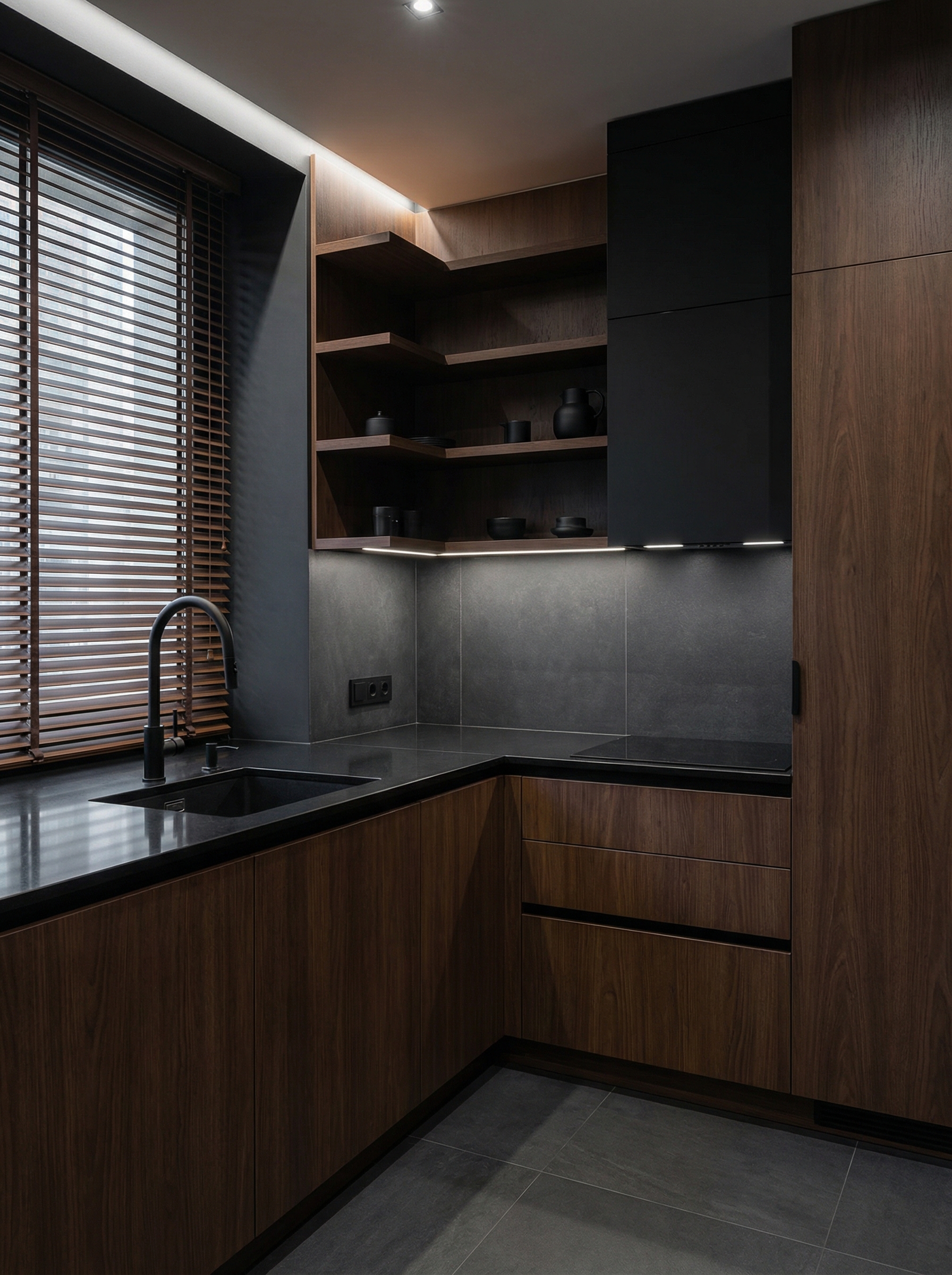 Дизайн кухни в стиле Минимализм — фото интерьера от нейросети RoomGPT