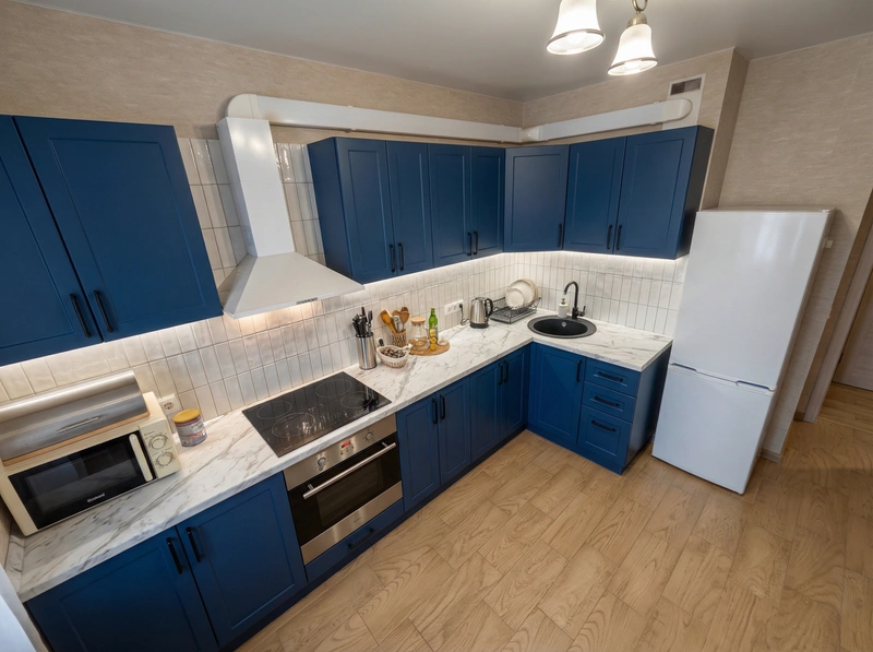 Дизайн интерьера в стиле Классика — Кухня от нейросети RoomGPT