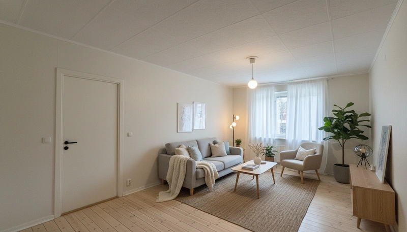 Дизайн интерьера в стиле Хюгге — Гостиная от нейросети RoomGPT