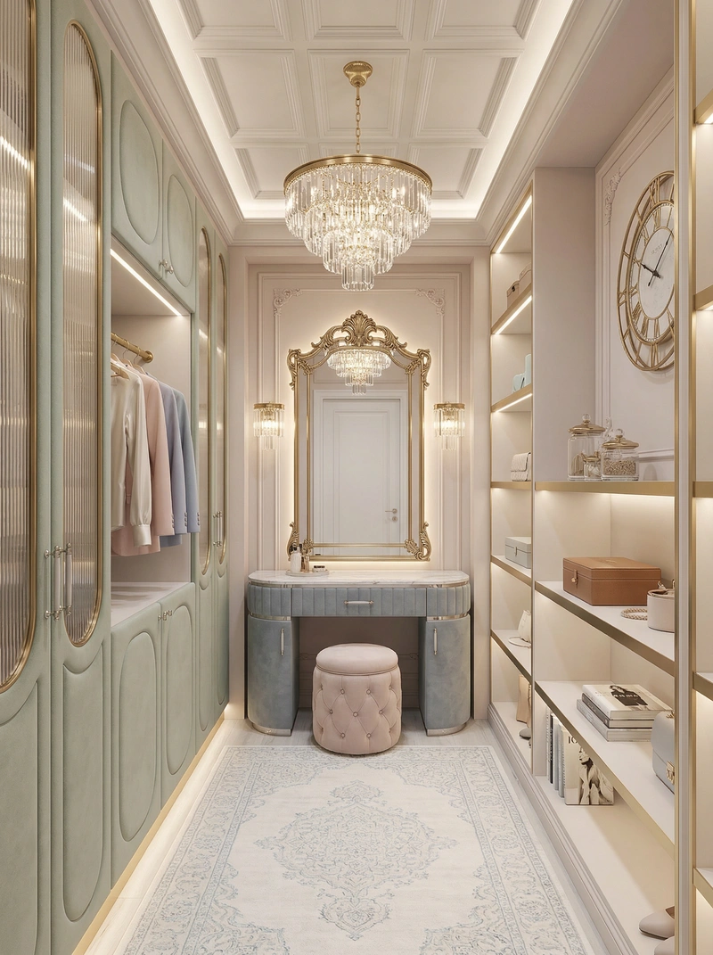 Дизайн интерьера в стиле Неоклассика — Спальня от нейросети RoomGPT