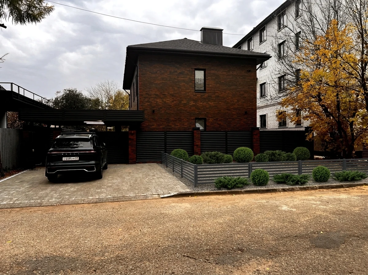 Дизайн участка в стиле Минимализм — фото от нейросети RoomGPT