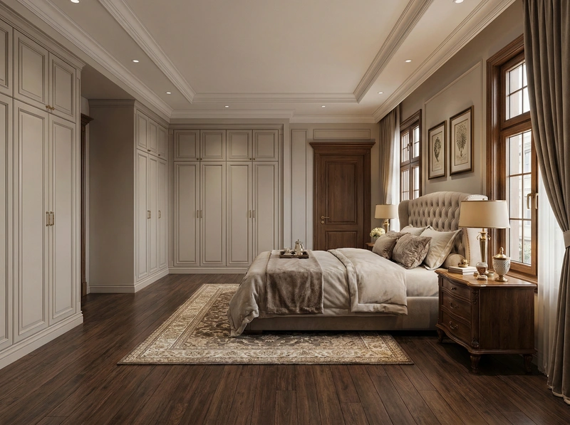 Дизайн интерьера в стиле Классика — Спальня от нейросети RoomGPT