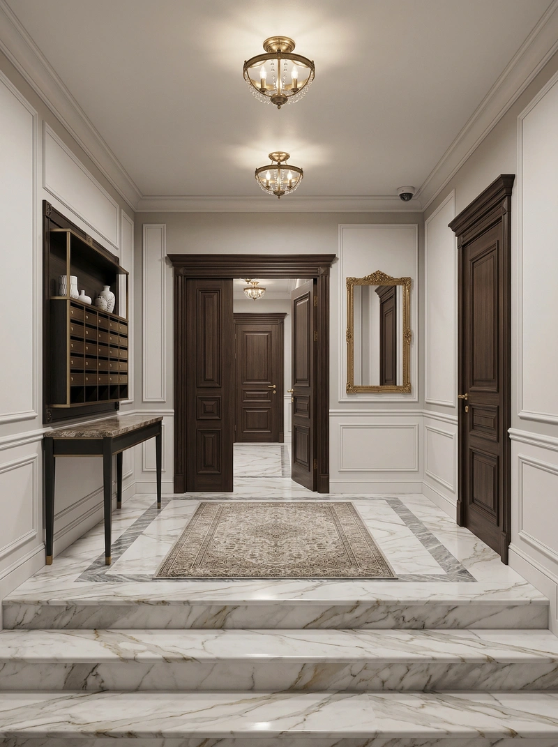 Дизайн интерьера в стиле Классика — Прихожая от нейросети RoomGPT