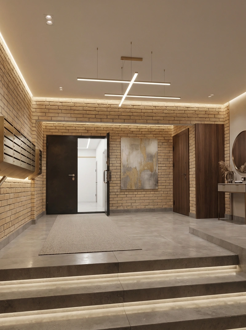 Дизайн интерьера в стиле Контемпорари — Прихожая от нейросети RoomGPT