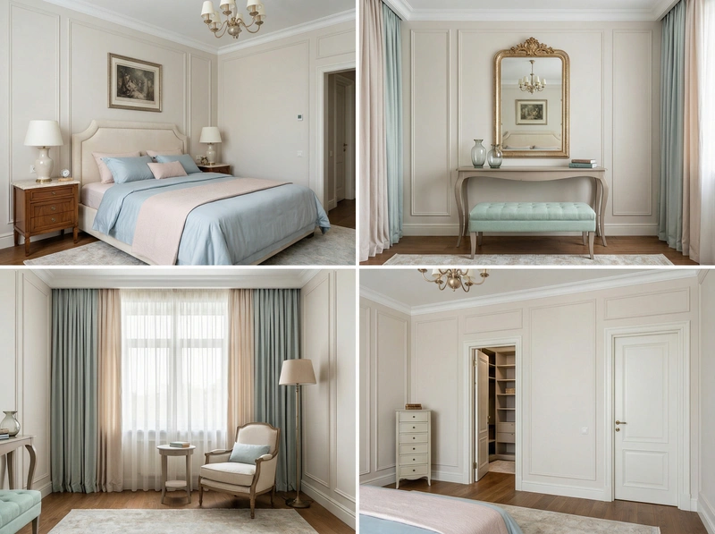 Дизайн интерьера в стиле Классика — Спальня от нейросети RoomGPT