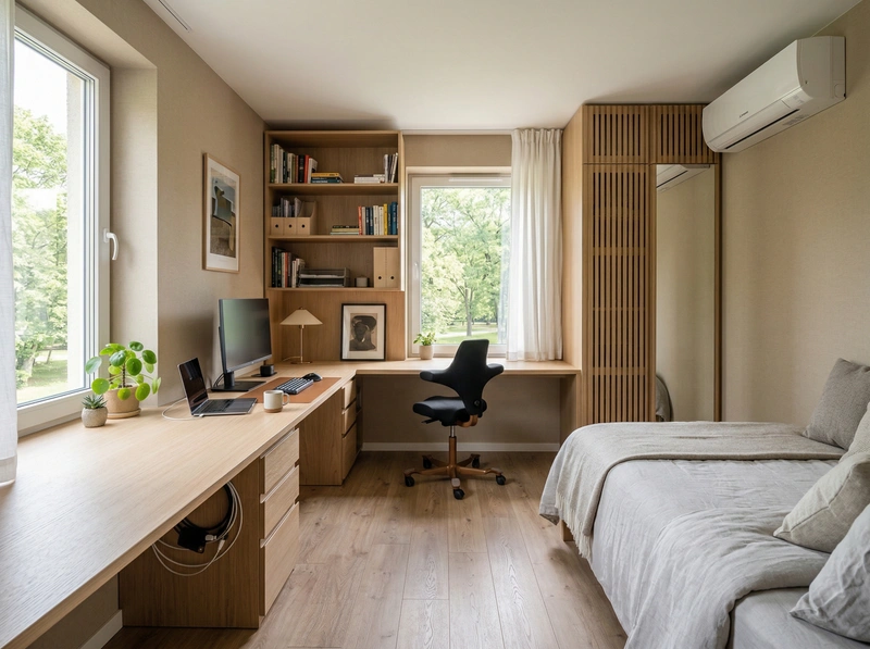 Дизайн детской в стиле Сканди — фото интерьера от нейросети RoomGPT