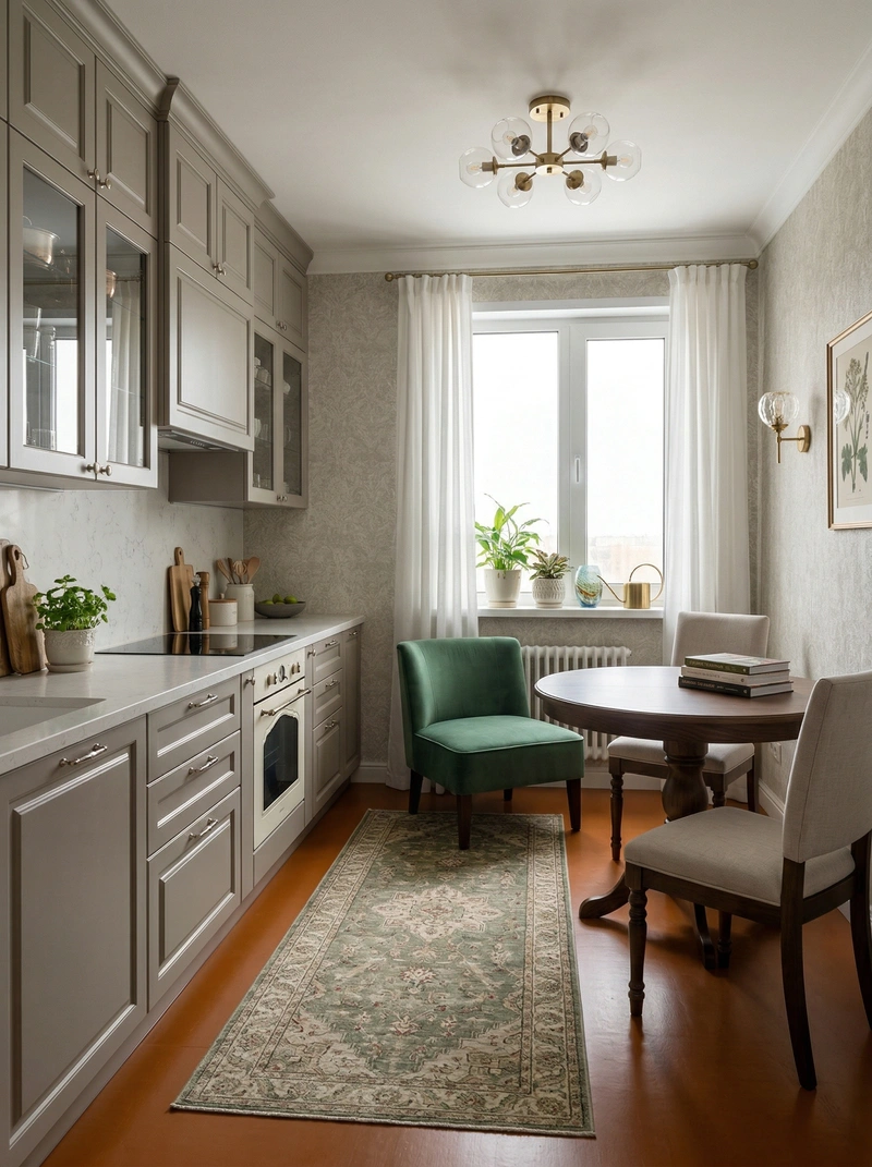 Дизайн гостиной в стиле Классика — фото интерьера от нейросети RoomGPT