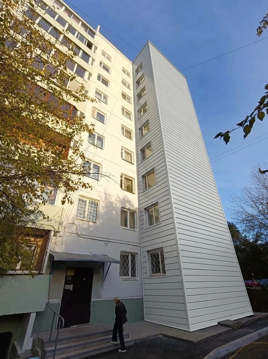 Дизайн фасада в стиле Хай-тек — Фасад от нейросети RoomGPT