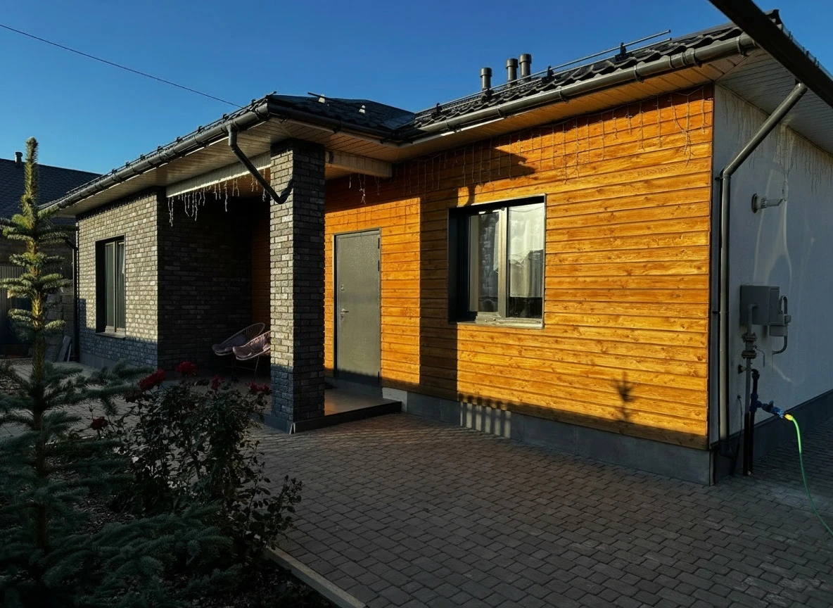 Дизайн фасада в стиле Шале — Фасад от нейросети RoomGPT