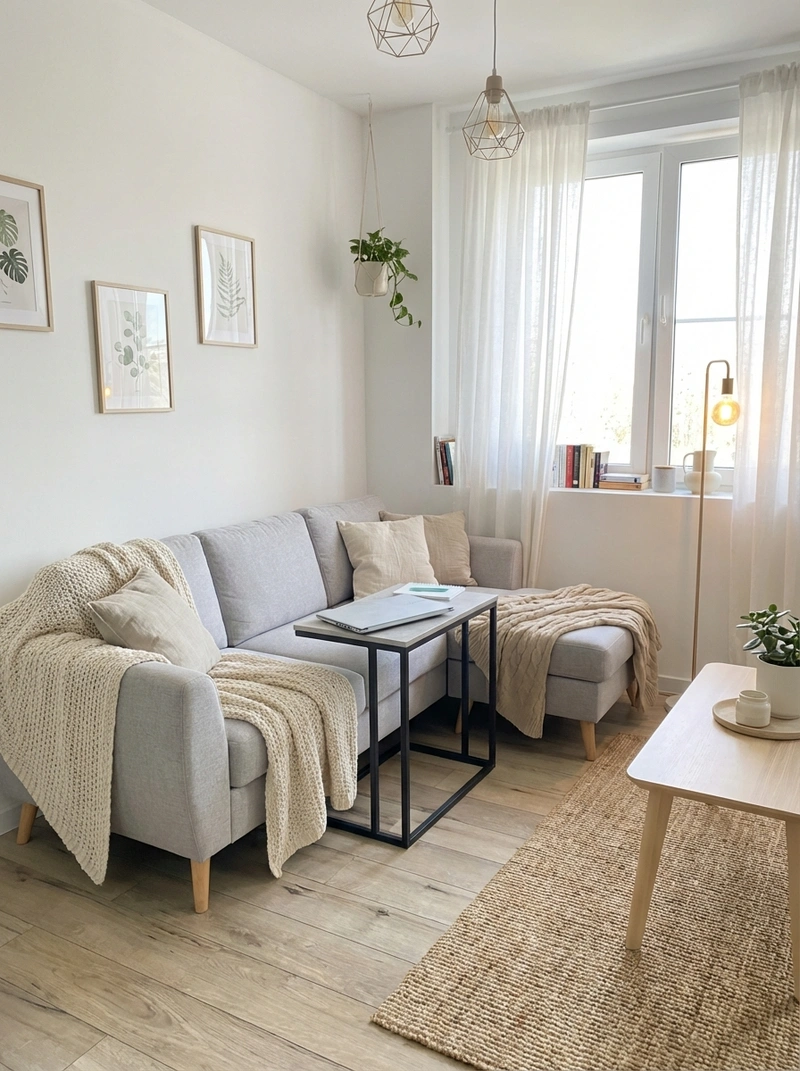 Дизайн интерьера в стиле Хюгге — Гостиная от нейросети RoomGPT