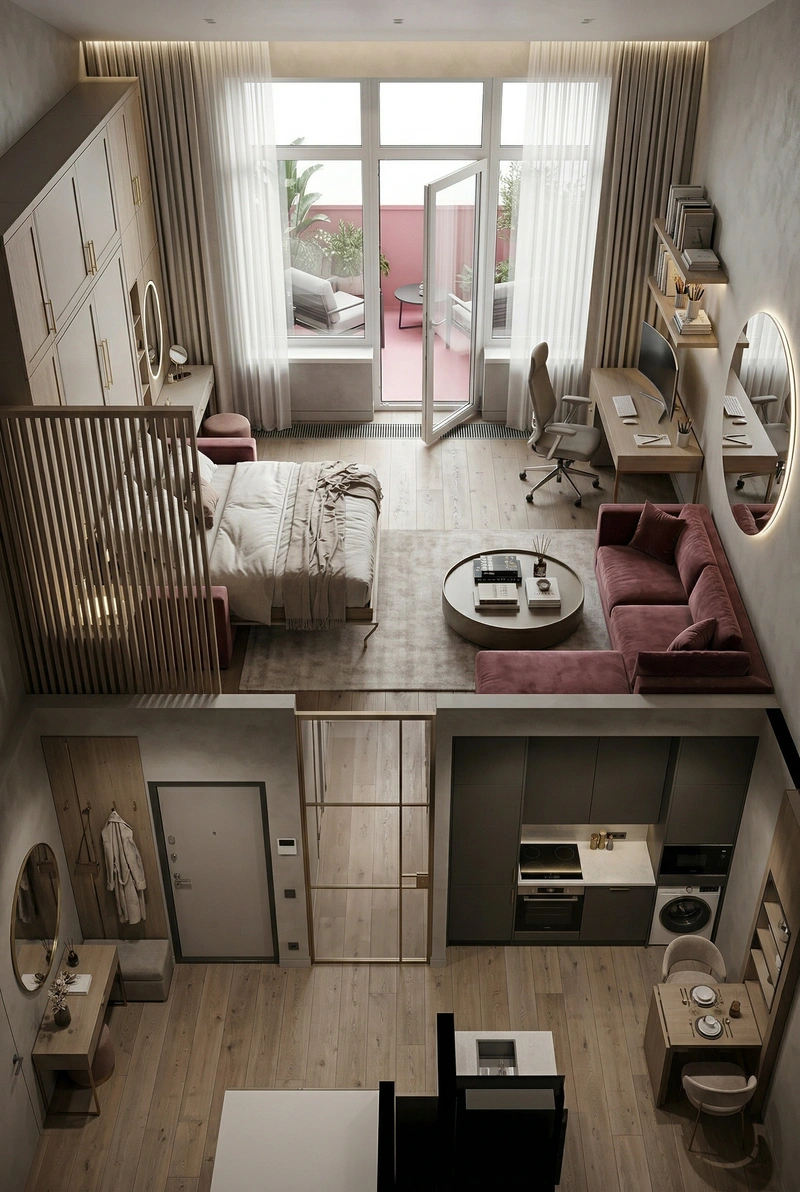 Дизайн гостиной в стиле Контемпорари — фото интерьера от нейросети RoomGPT