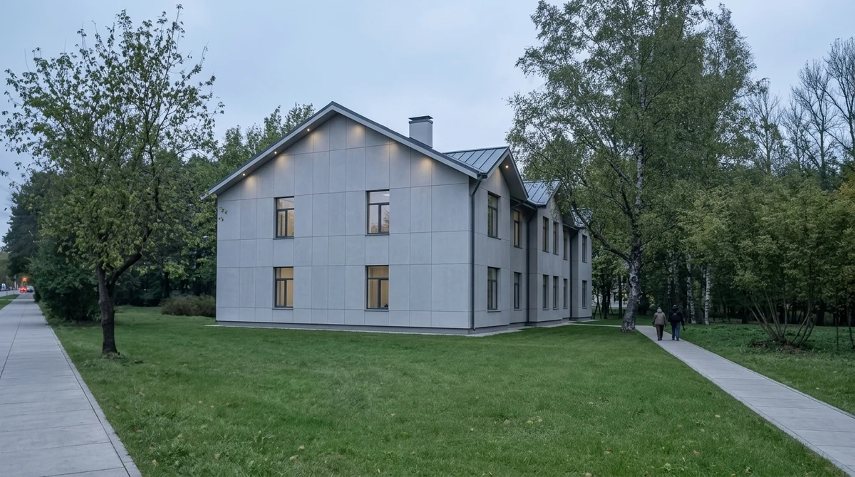 Дизайн фасада в стиле Минимализм — фото фасада от нейросети RoomGPT