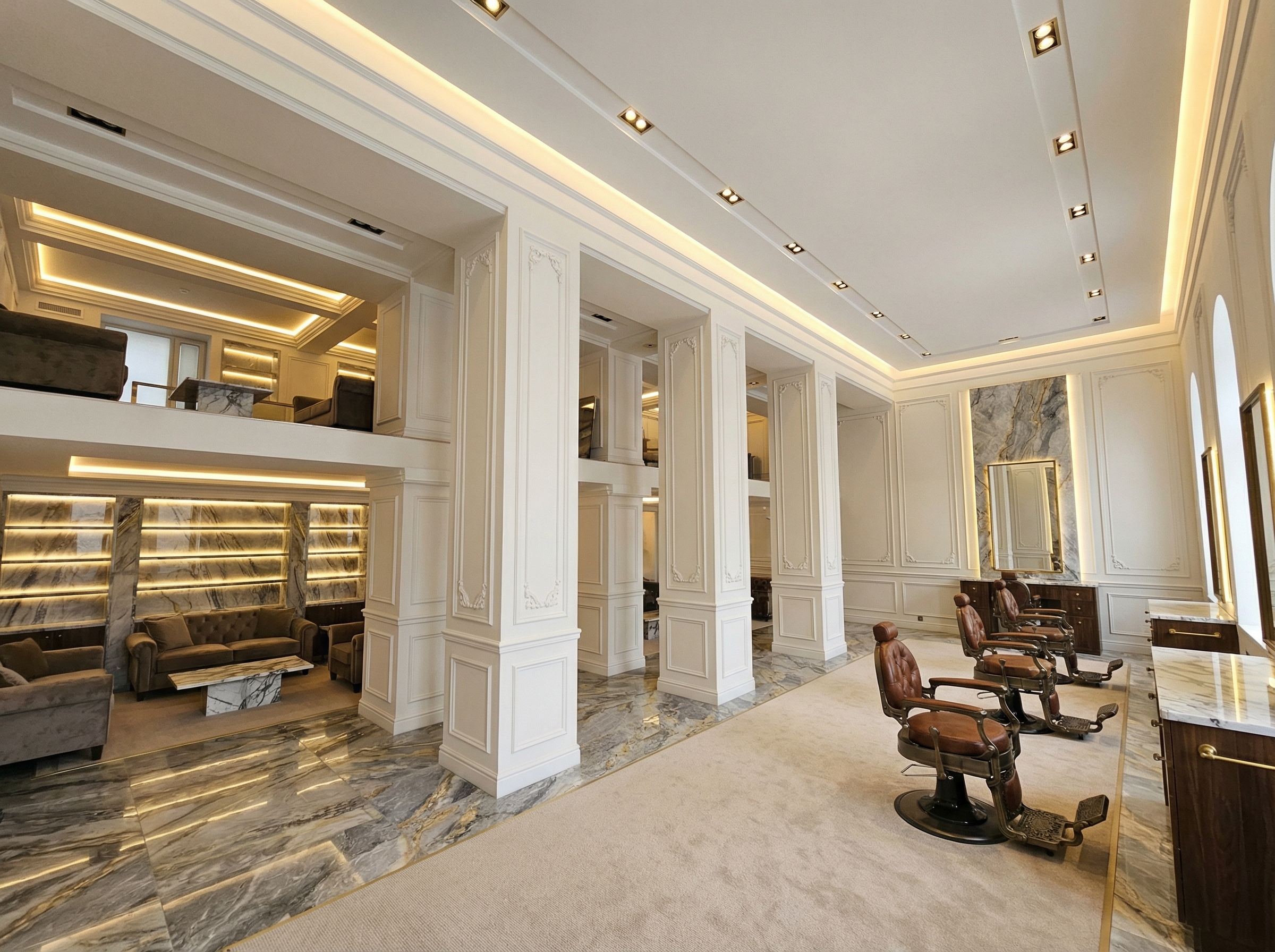 Дизайн гостиной в стиле Классика — фото интерьера от нейросети RoomGPT