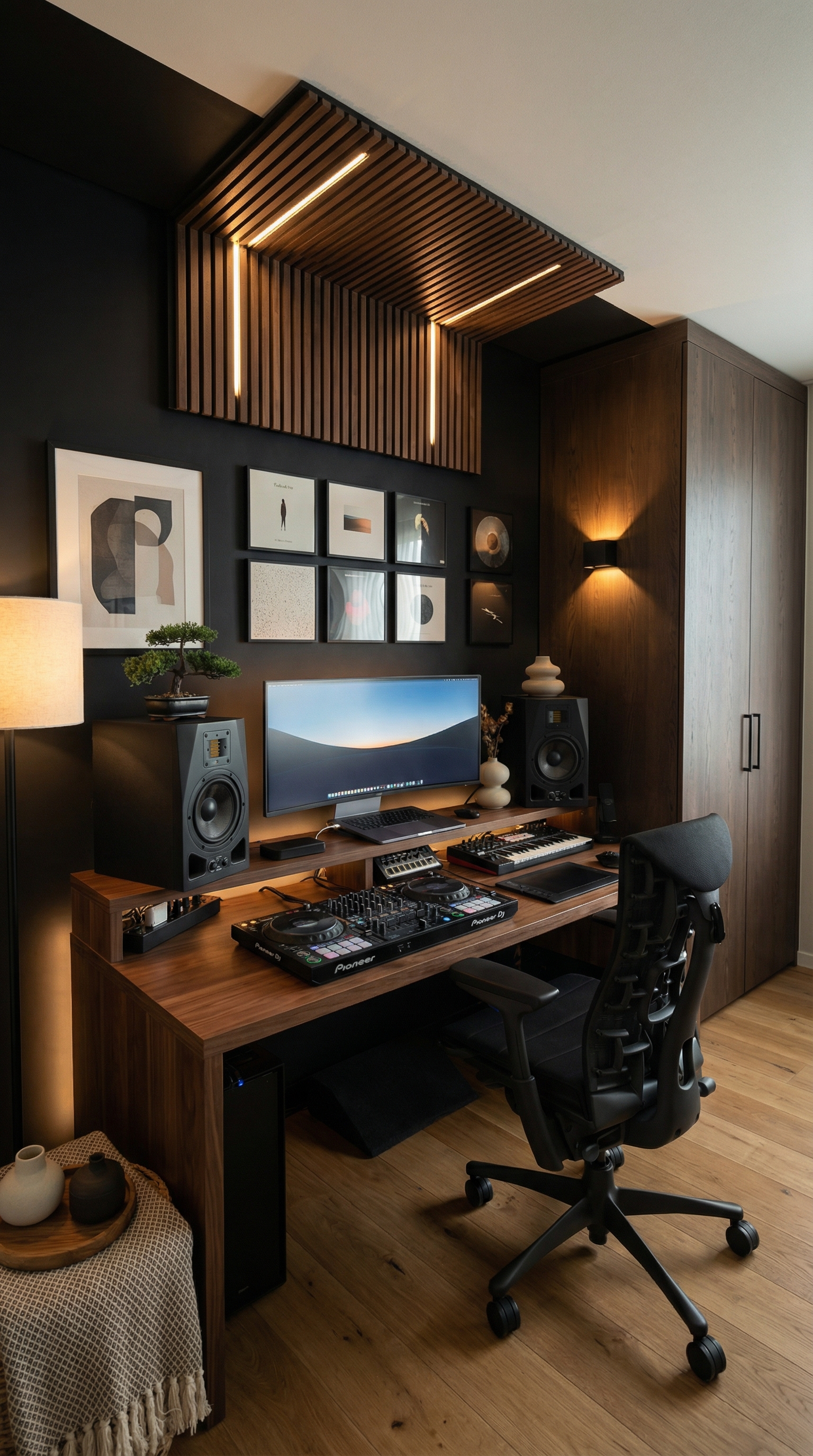 Дизайн спальни в стиле Japandi — фото интерьера от нейросети RoomGPT