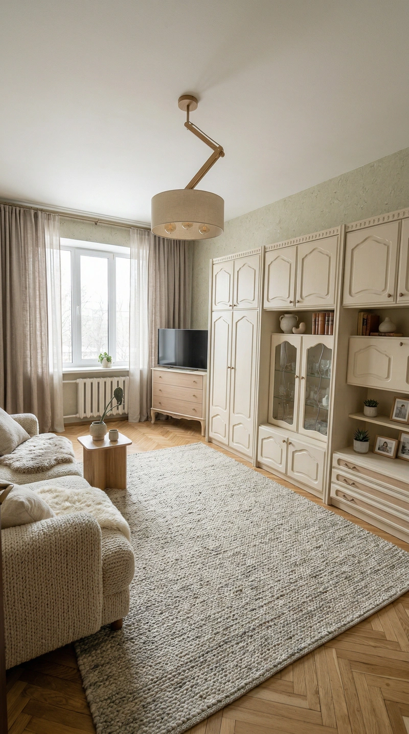 Дизайн интерьера в стиле Хюгге — Гостиная от нейросети RoomGPT