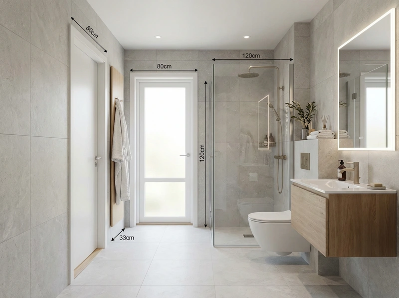 Дизайн интерьера в стиле Сканди — Ванная от нейросети RoomGPT