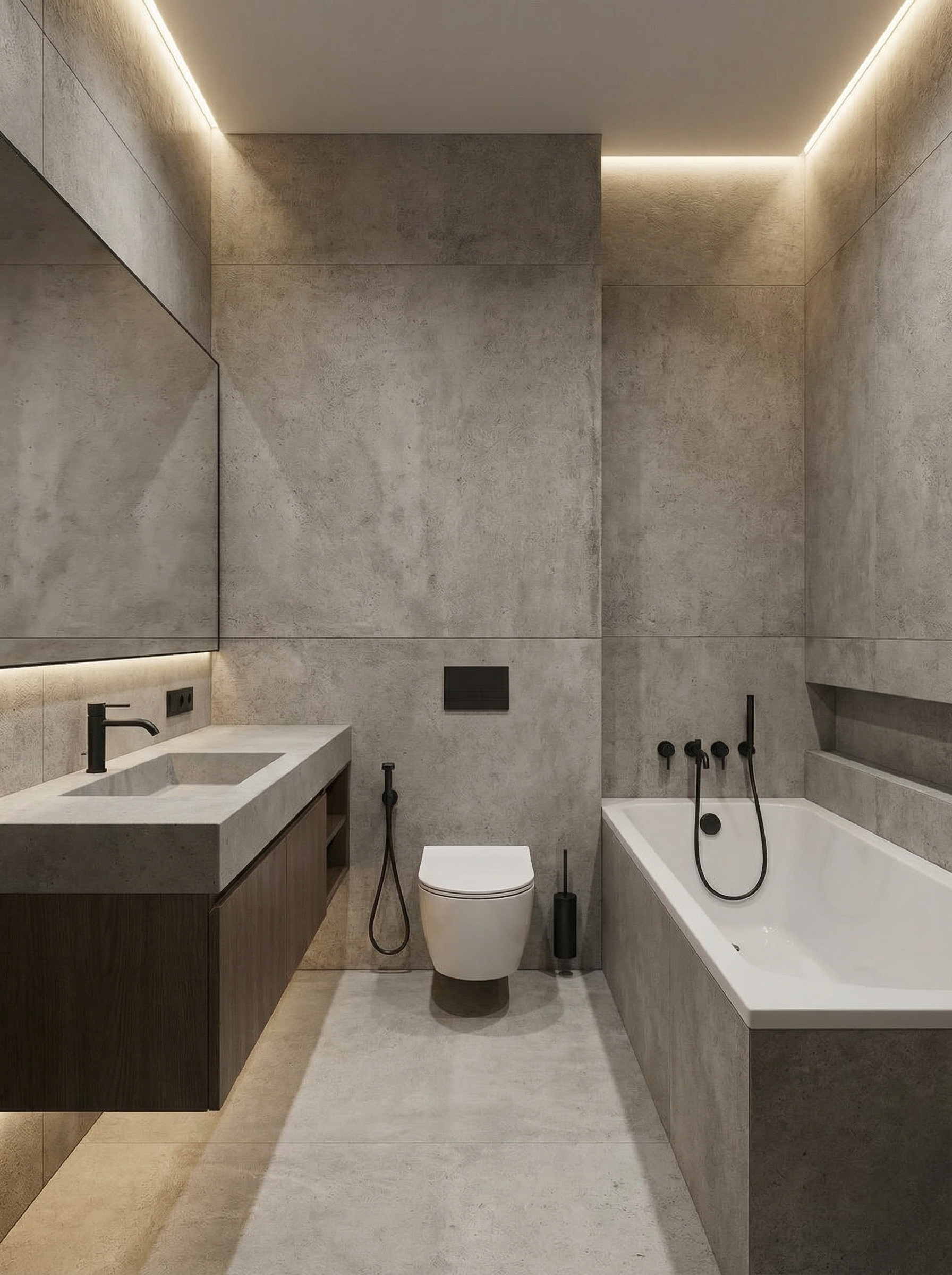 Дизайн ванной в стиле Минимализм — фото интерьера от нейросети RoomGPT