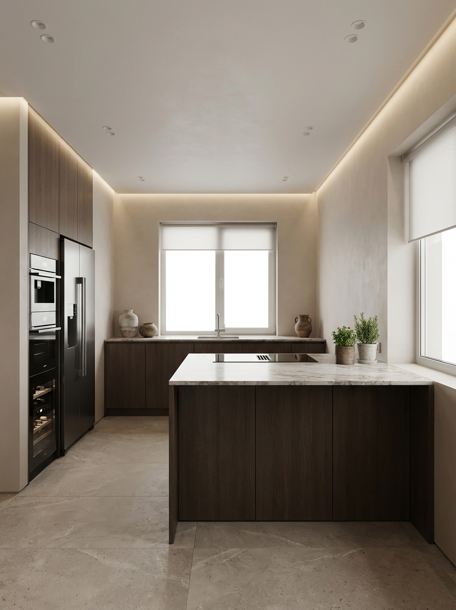 Дизайн кухни в стиле Минимализм — фото интерьера от нейросети RoomGPT